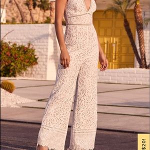White lace jumpsuit